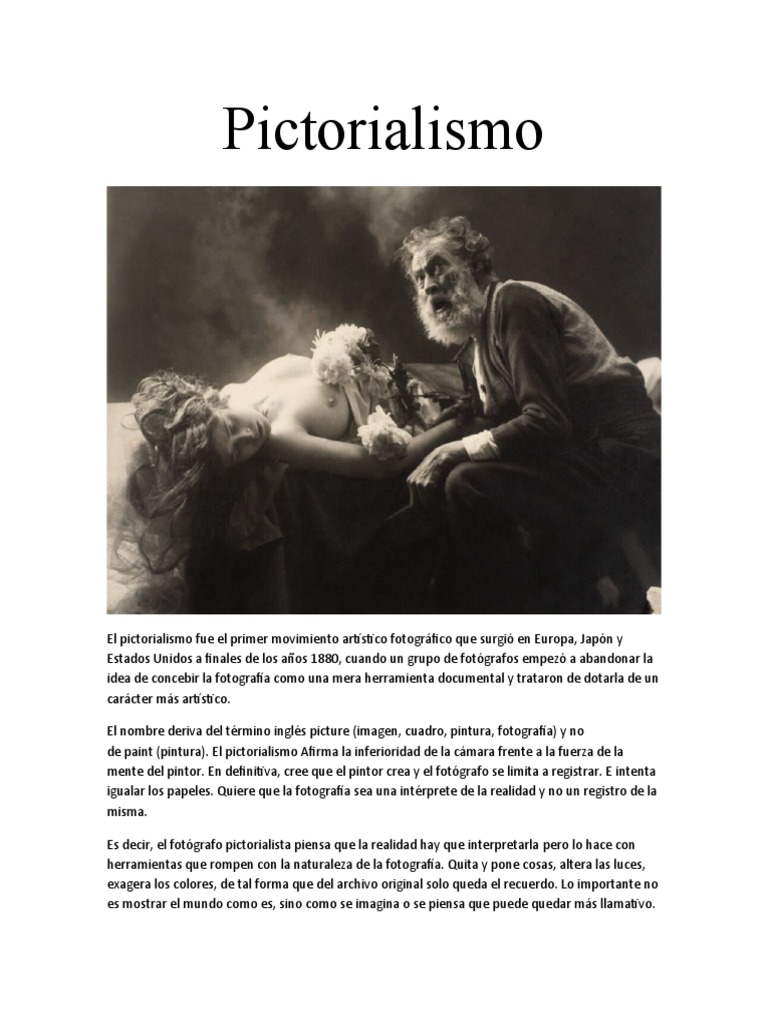 El Pictorialismo en Fotografía | PDF | Arte
