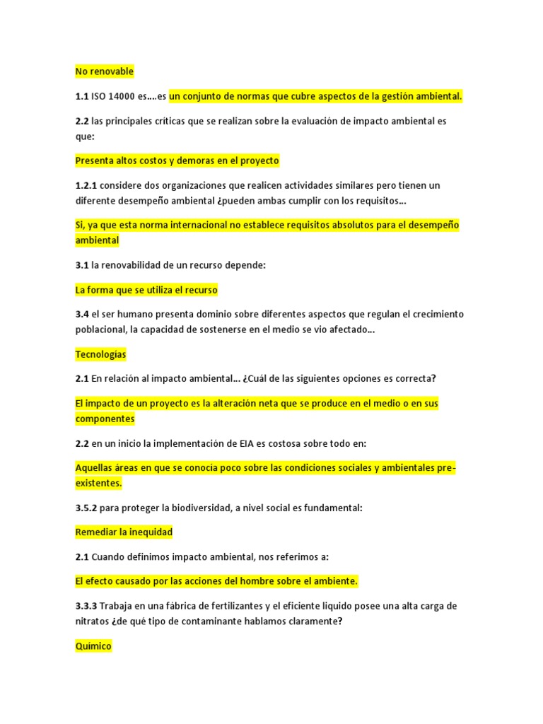 Normas ISO y Evaluación de Impacto Ambiental | PDF | Tecnología