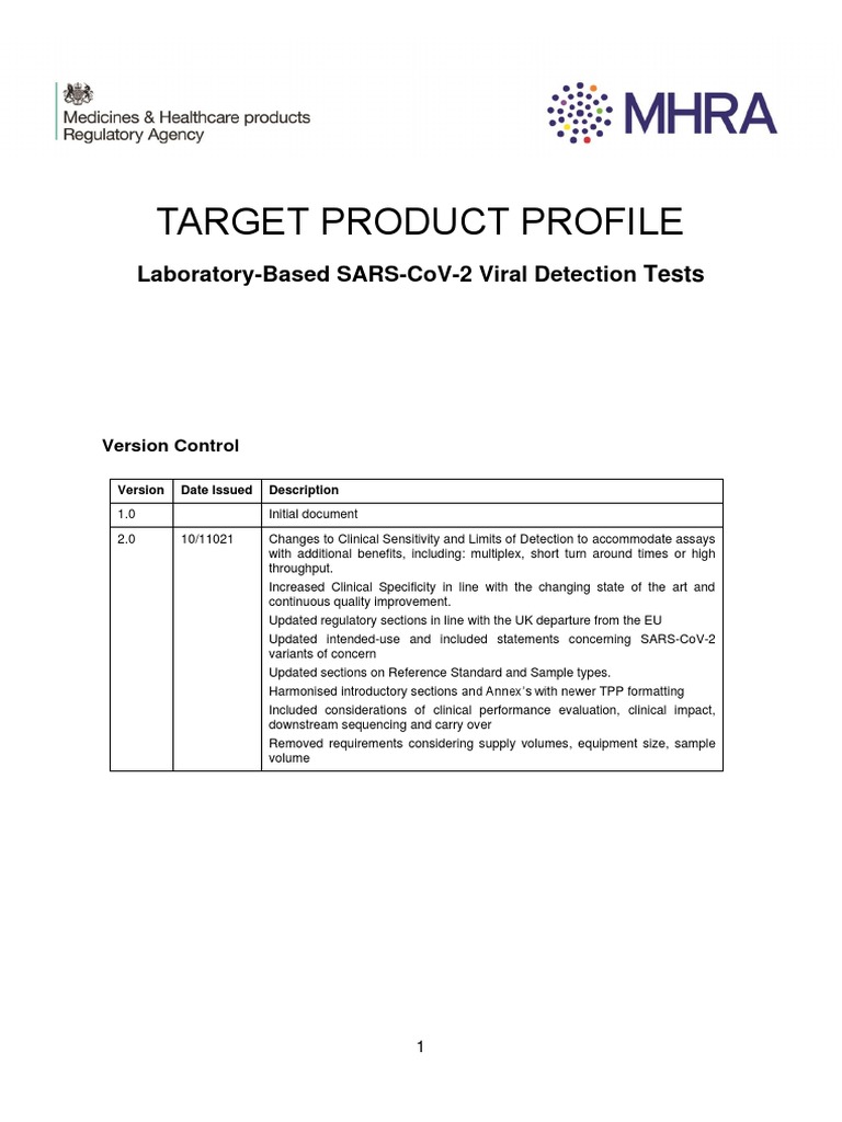 Example of TPP For Medical Pharma Product | PDF | Infection ...