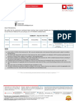 Insurance Premium Statement PDF