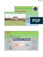 Electrostatics Electric Field