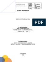 Anexo 14. PLAN DE EMERGENCIAS SERVINDUSTRIAS