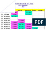 Horario de Aula Funcional2019