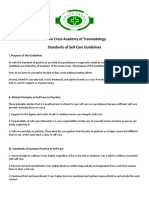 Green Cross Academy of Traumatology self care guidelines