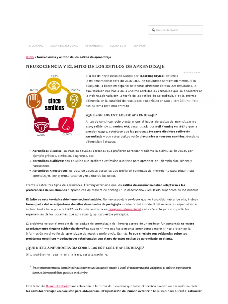 Estilos de Aprendizaje | PDF