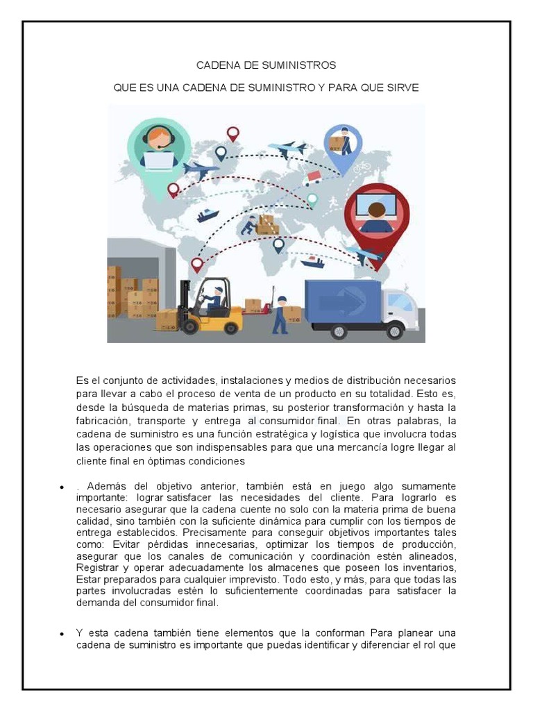 Qué es la cadena de suministro | PDF | Marketing | Negocios económicos