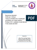 Tarea 2.2 Análisis, Simulación e Implementación de Un Rectificador