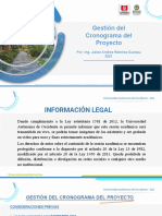 Gestión Del Cronograma Del Proyecto