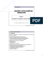 Estudio económico y financiero proyectos