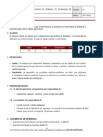 ISP-211 GC622 - CUZ Determinación Por Gravimetria de Molibdeno en Concentrado de Mo Ver01