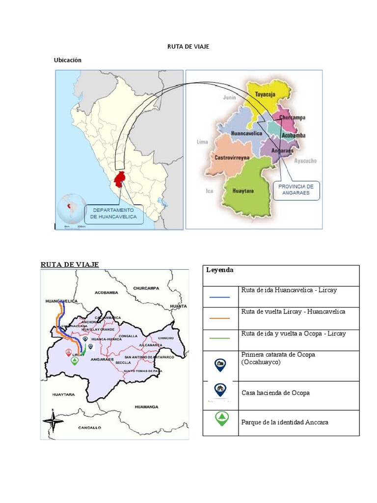 Viaje de Ruta Huancavelica - Lircay | PDF