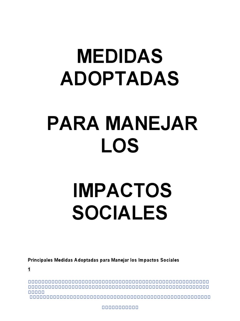 Medidas de Impacto Social PDF
