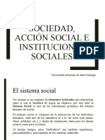 Sociedad, Acción Social e Instituciones