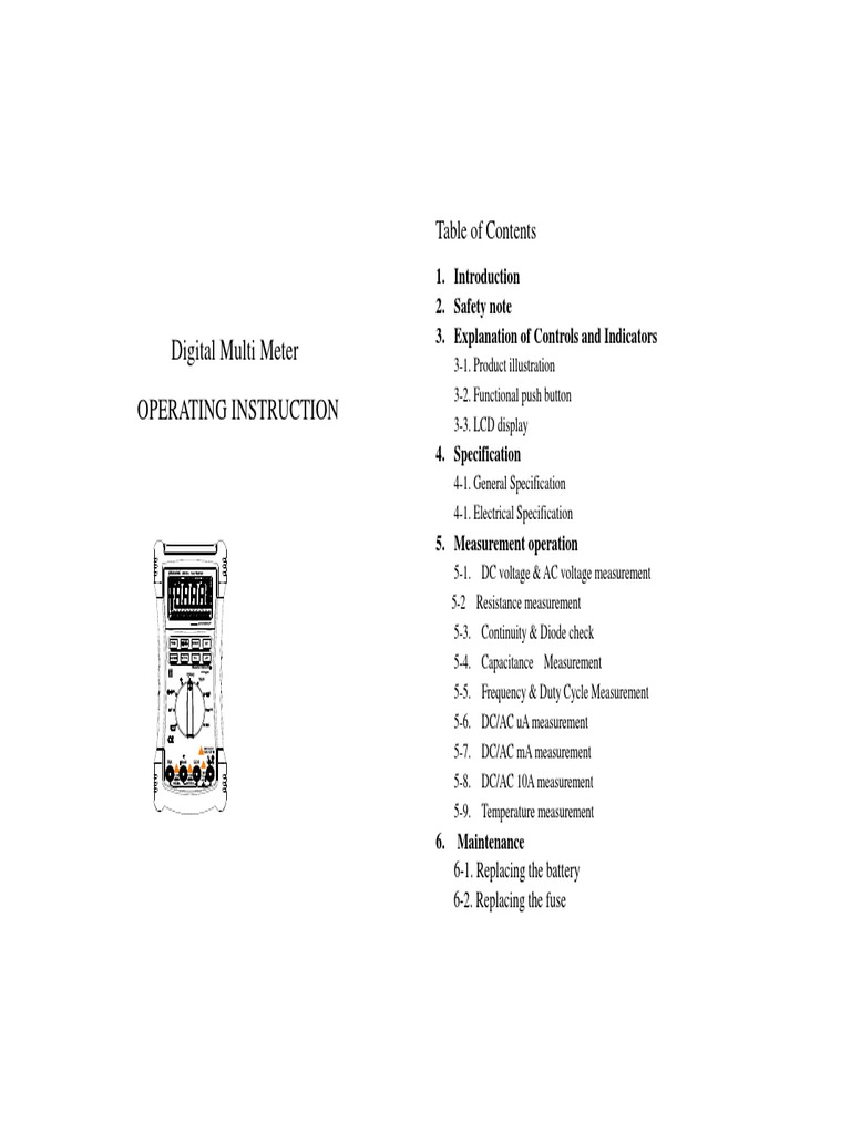 2089 340065 Multimeter Mastech Ms8240c | PDF | Capacitor | Diode