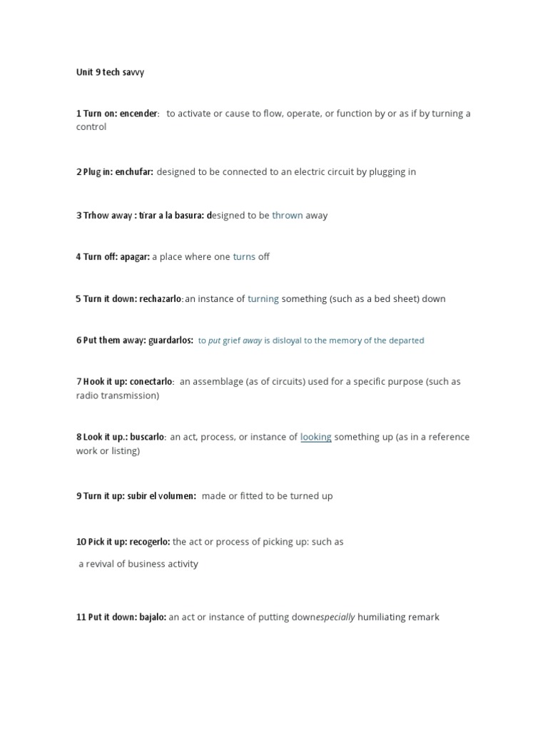 Tech Savvy Vocabulary Guide | PDF