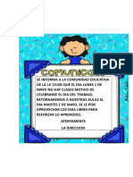 COMUNICADO