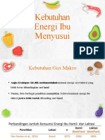 Kebutuhan Energi Ibu Menyusui