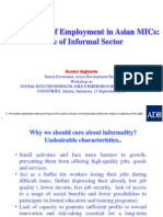 Informal sector and quality employment in Asian MICs (Presentation)