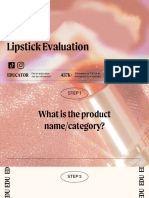 Matria Lipstick Evaluation
