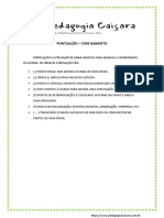 PDF Atividade de Portugues Pontuacao - Modelo PDF