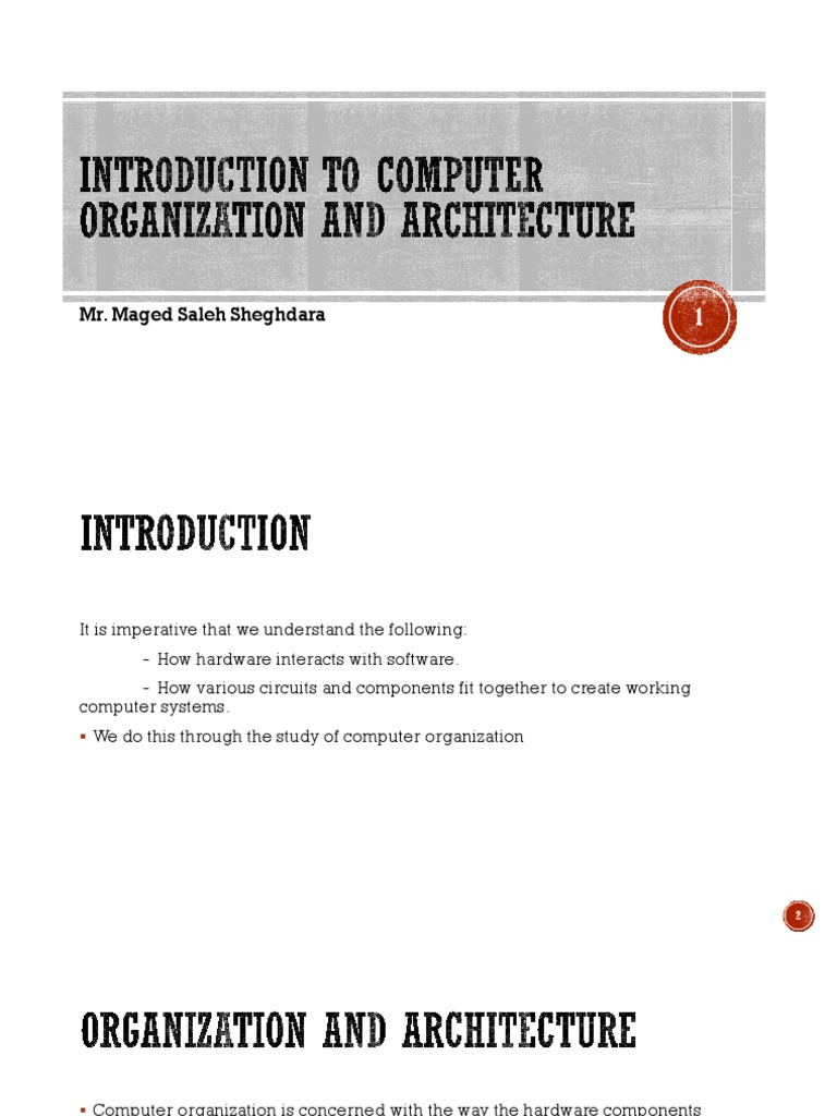Understanding computer organization and architecture pdf central