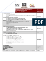 Organización Del Desarrollo de Los Apartados Del Informe Final de Sistematización 9a Cohorte Aprobado DE