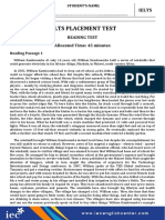 IE Placement Test - Test Paper