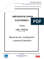 Limitador de Carga Electronico: Manual de Uso, Configuración y Ajuste de Calibración