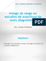 Riesgo de Sesgo en Estudios de Test Diagnósticos (Dra. Cifuentes)