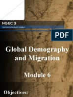 Lesson 6 - Global Demography and Migration