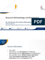 Topik 1 - Research Methodology and Statistics Introduction
