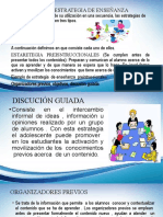 TIPOS DE ESTRATEGIA DE ENSEÑANZA - Diapositivas Grupo 01