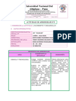 Esquema Actividad de Aprendizaje 9