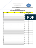 Contoh Daftar Hadir Rapat Dinas Format Excel, Word Dan PDF