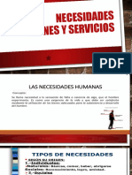 Necesidades, Bienes y Servicios