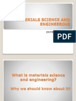 Lesson 1 Introduction To Materials Science and Engineering