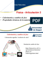 Calorimetria y Cambios de Fase