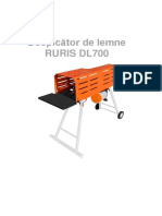 Manual Utilizare Despicator Lemne Ruris dl700 RURIS - DL700