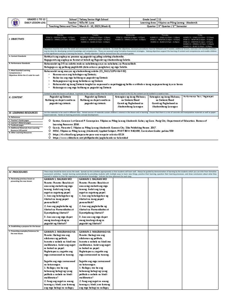 Fpl Akad Dlp W4 Pdf Learning Behavior Modification