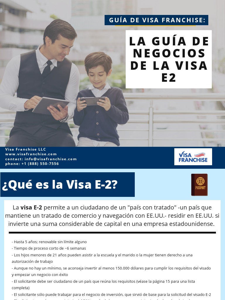 Guía Completa de la Visa E-2 para Franquicias | PDF | Visa de viaje ...