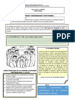 3° Primeras Comunidades Cristianas