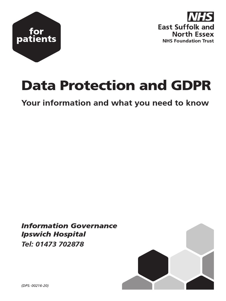 Data Protection and GDPR Patient Leaflet | PDF