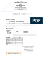 MedicalCertificate Form - DFOT