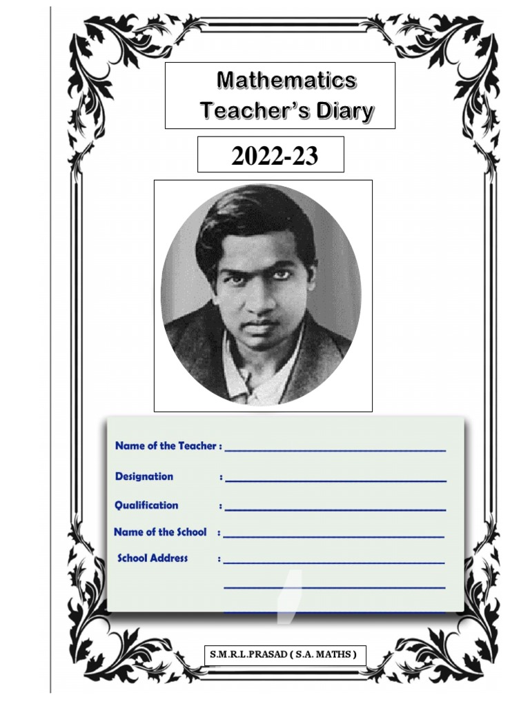 Maths Diary Model | PDF