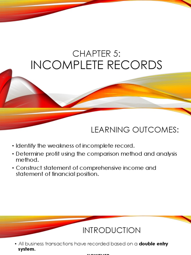 Incomplete Records Analysis in Accounting | PDF | Debits And Credits ...
