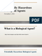 Potentially Hazardous Biological Agents