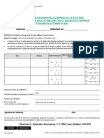 Déclaration D'enfants À Charge de 18 À 25 Ans Ou de 21 À 25 Ans Inclus (Selon Les Clauses Du Contrat)