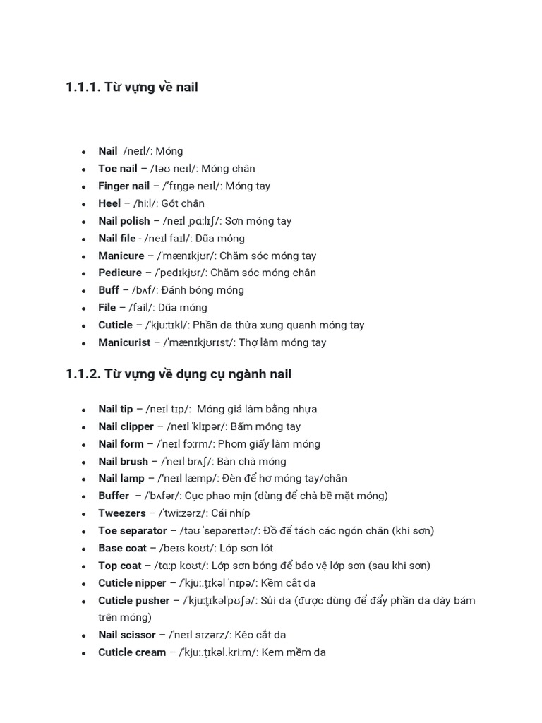 Nail Vocab PDF