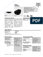 Motion Radar Sensor Type RAD01 and RAD02: Product Description Ordering Key RAD 01