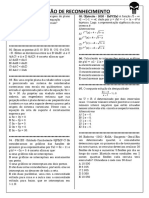 Reconhecimento de missão com exercícios de matemática